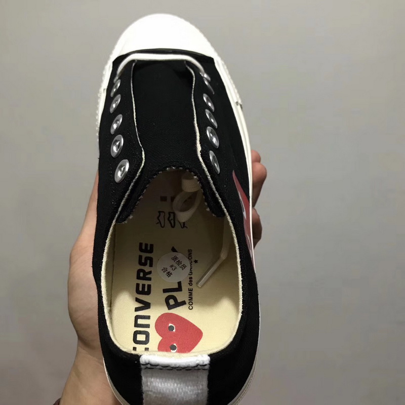 Authentic PLAY X Converse Black Low-Top